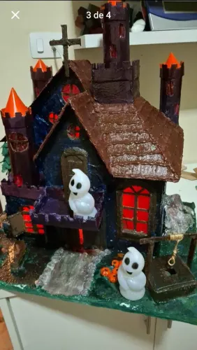 Maquete mansão halloween