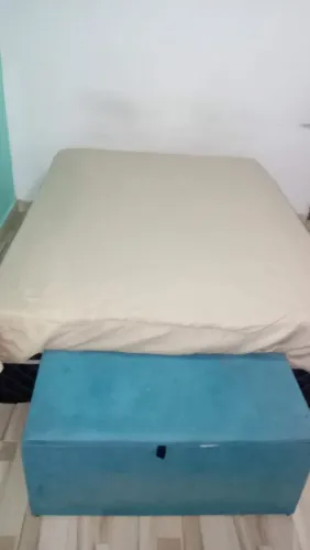 Cama box casal com baú
