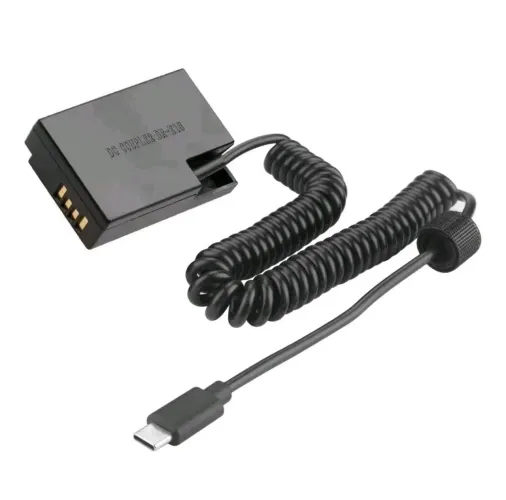 Dummy Bateria Fake Lp-E17 Com Conexão Usb-C Câmeras Canon T6I T7i R8 Rp R10 R100 Sl3 Sl2