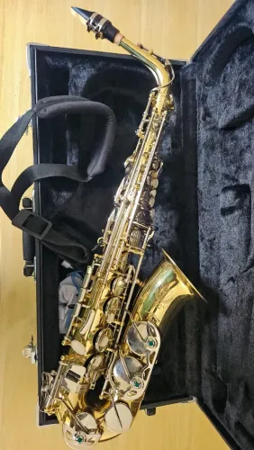Saxofone Alto Eb SA500-LN Niquelado Eagle