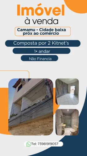 Vende-se 1? andar dividida por duas kitnets