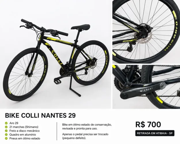 Vende-se bike colli nantes aro 29