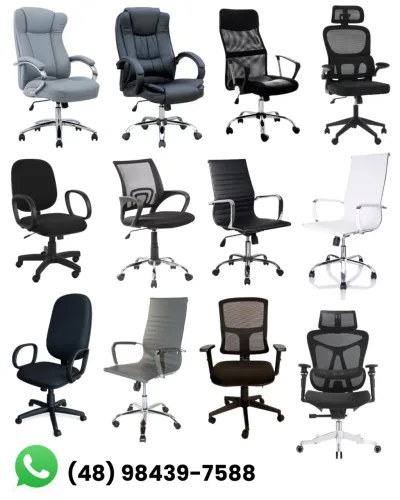 Cadeiras giratórias diversos modelos 