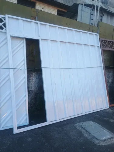 Portão de alumínio branco 3.10 x 2.40