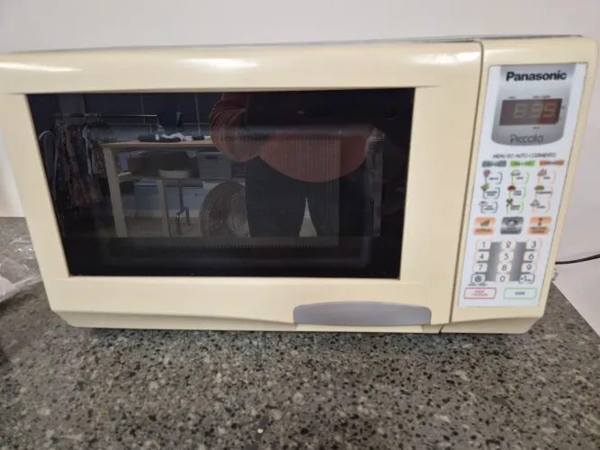 Microondas funcionando