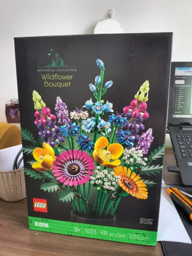 Wildflower Bouquet Botanical Collection, original Lego, 939 peças