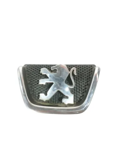 Emblema Grade Dianteiro Peugeot 206 2000 A 2008 *7 Preto E Cromado