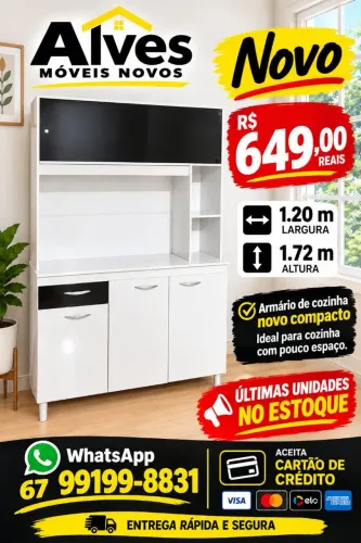 Armário de cozinha novo na promoção hoje entrego