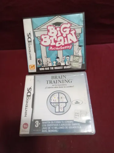 2 jogos Nintendo DS Brain Training e Big Brain Academy originais completos