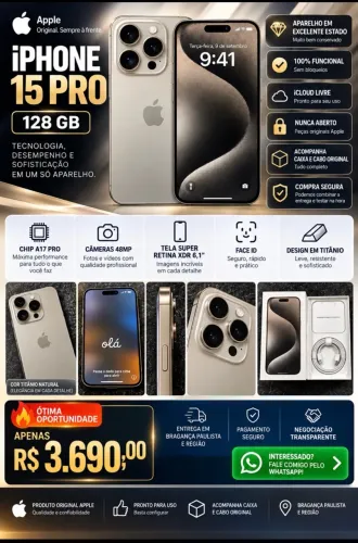 iPhone 15 pro  + Caixa Original 