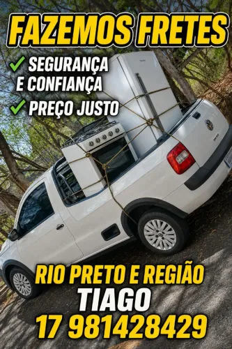 FAZEMOS FRETES RIO PRETO E REGIAO 