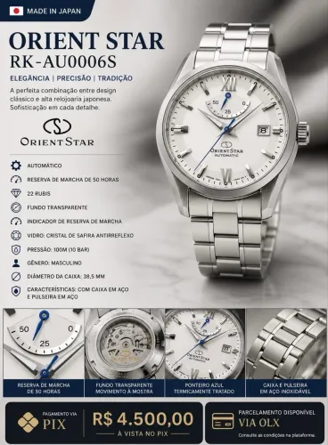 Orient star contemporary novo a pronta entrega?
