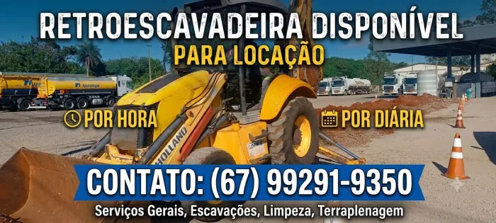 Serviço Retroescavadeira