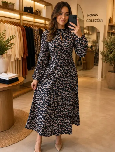 Vestido tamanho P veste M também