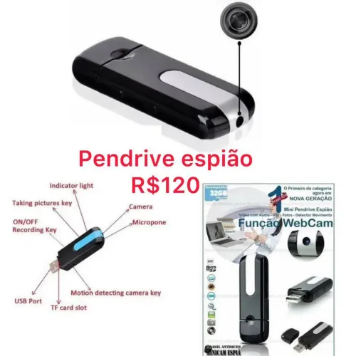 Pendrive câmera espiam 