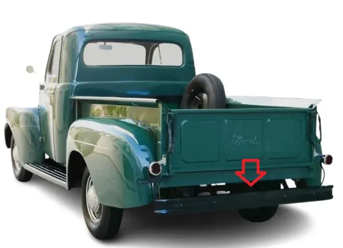 Para-choque Traseiro Ford F-1 48 à 62 Aço Pintado Novo