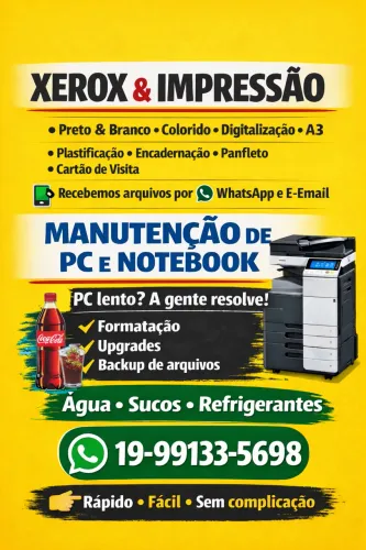 Manutenção em pc e notebook