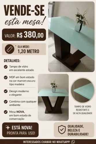 Mesa de jantar.
