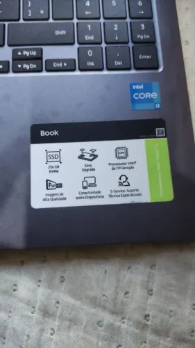 NOTEBOOK SAMSUNG INTEL CORE I3, 8GB DE MOMERIA RAM, SSD 256GB DE ARMAZENAMENTO