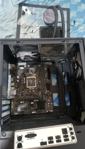 Placa mae H410 + water cooler 120mm + gabinete Leia tudo