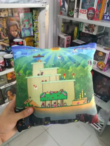 Almofada Super Mario World- NerdDog Store Snes Nintendo Bowser Luigi Toad Peach Mário Br