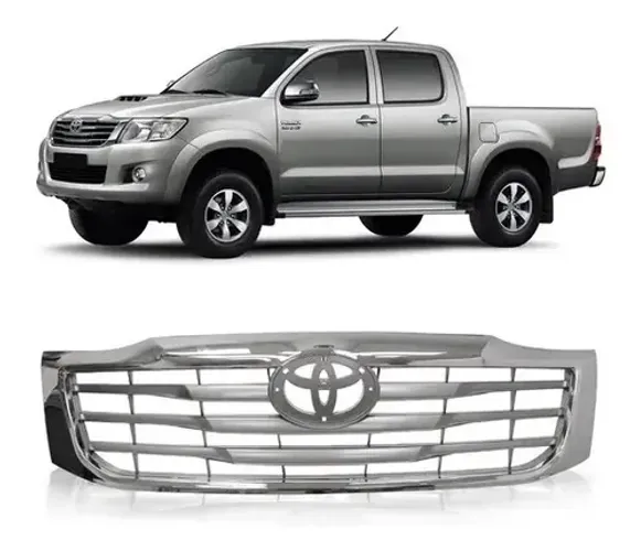 Grade Hilux e do Argo na caixa 
