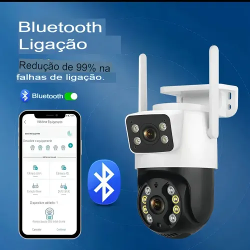 Câmera de Segurança WiFi Dupla Lente 6MP (A31) - PTZ