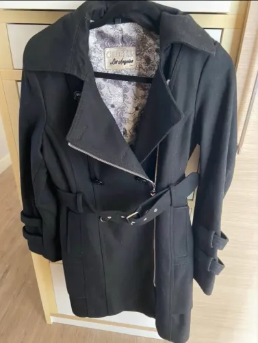 Casaco Lã batida Guess Preto