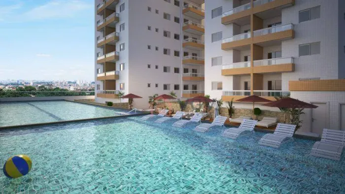 Viva Como em um Clube Todos os Dias no Residencial Chopin - Ap. 2 dorm 1 suíte