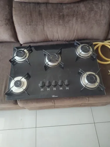 Vendo fogão usado e bem conservado Cooktop de 5 bocas
