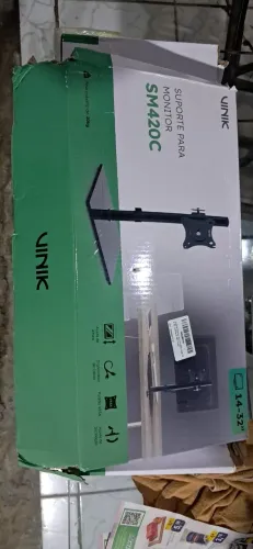 Suporte Monitor Vinik SM420C VESA 14" a 32" Inclinável 360° Preto