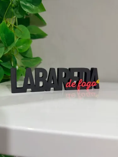 Plaquinha Decorativa Religiosa Labareda de Fogo