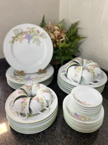 Aparelho jantar, chá e café porcelana Schimidt Voyage