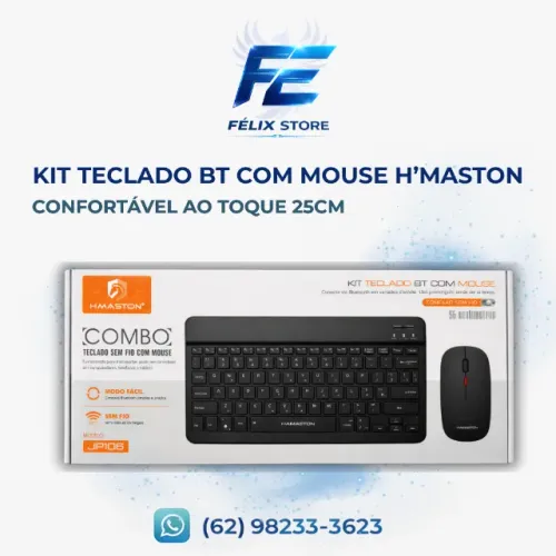 Kit Teclado E Mouse Bluetooth H'maston Jp108 Recarregável