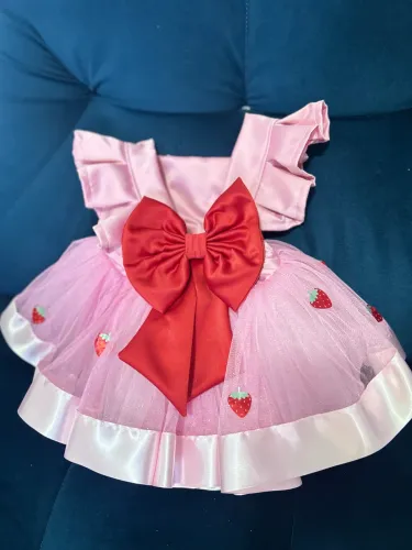 Vestido moranguinho 