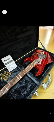 Ibanez RG92OQMZ Premium Red Desert - Assinada por Kiko Loureiro (Com video) + Hardcase