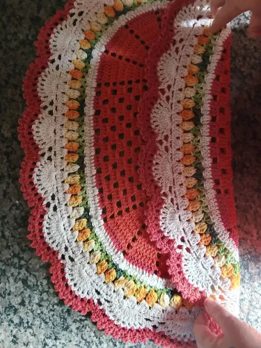 Tapetes em crochê avulso a pronta entrega