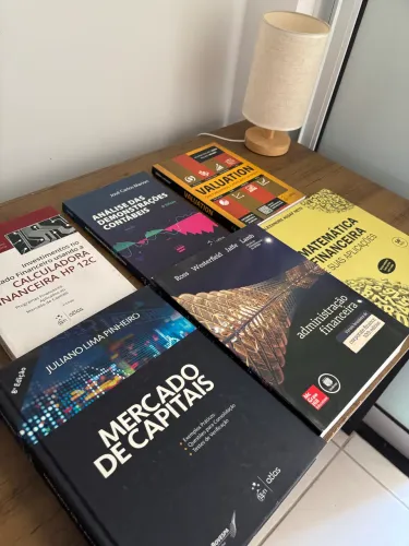 Livros matemática, administração, contabilidade, mercado financeiro