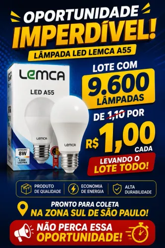Lâmpada de Led bulbo 8w 6500k branca