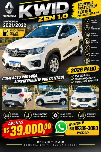 Renault Kwid Zen 1.0 Flex 12V 5P Mec. 2022