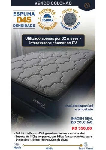 Colchão de casal Semi Novo!!