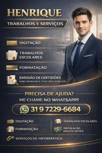 TRABALHOS ESCOLARES, EXERCÍCIOS E EMISSÃO DE CERTIDÕES - RÁPIDO E NO PRAZO