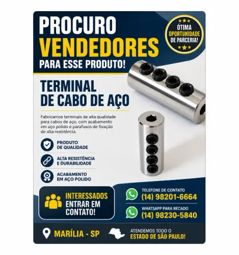 Terminal de cabo de aço para portão eletrônico e equipamentos de academia à venda