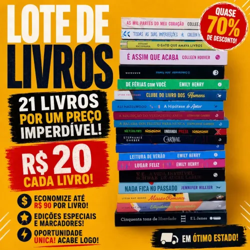 PROMOÇÃO LIVROS 20R$