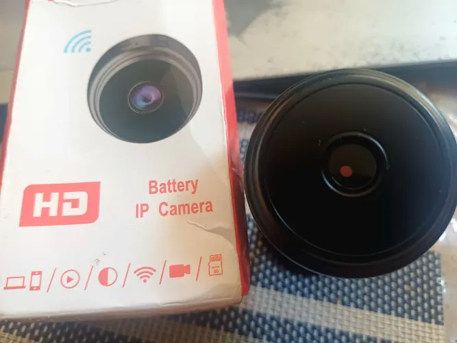 Camera wifi, c/bateria interna, HD, card até 32Gb