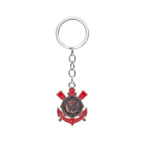 Chaveiro corinthians de metal 3D colorido