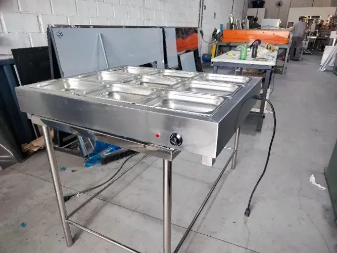 Buffet pista fria inox 08 GNS self service