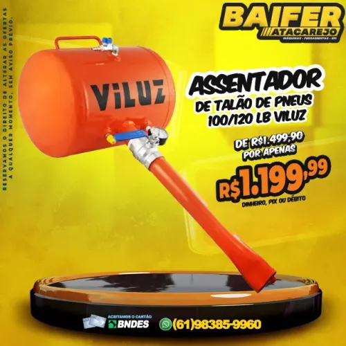 Assentador de Talão de Pneus 100/120 lb Viluz