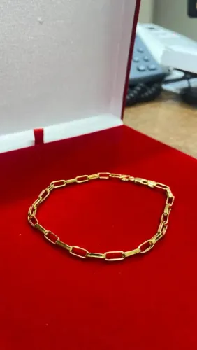 Pulseira de ouro 18k 750