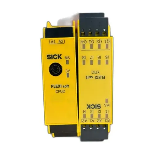 Controlador de segurança SICK Flexi Soft (CPU0 + módulo I/O XTIO84002)